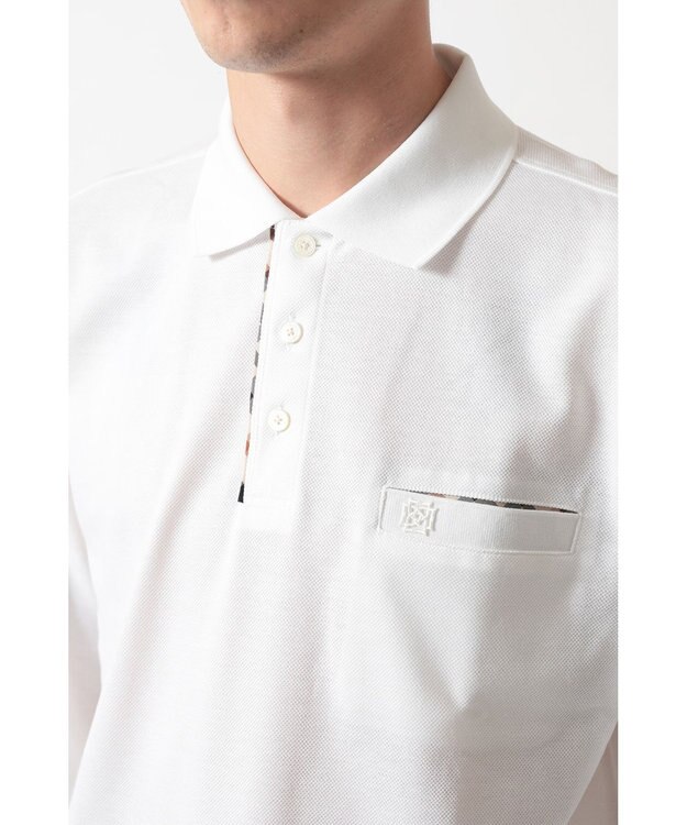 DAKS スーピマカノコ ポケットポロ ホワイト