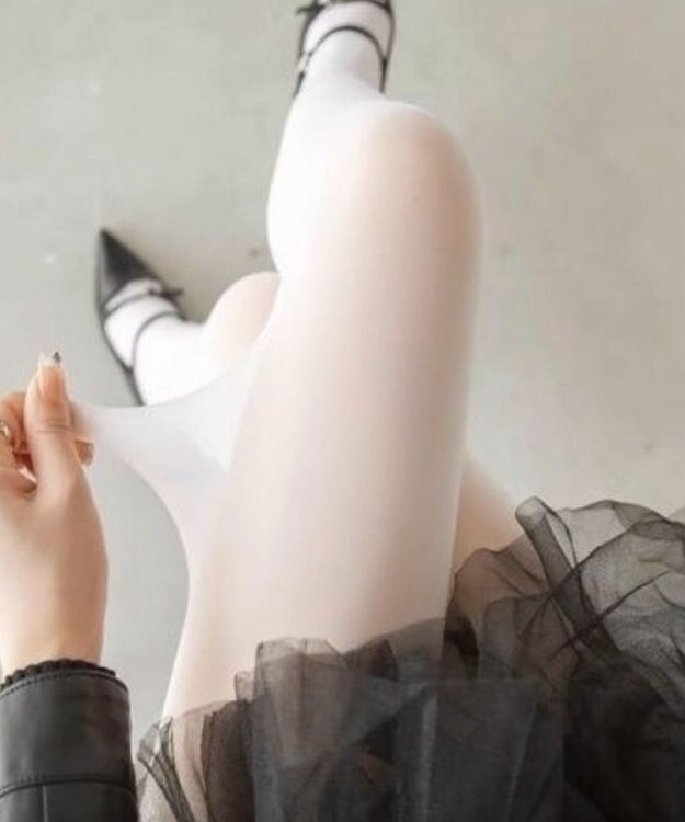 WEGO シアーカラータイツ ホワイト