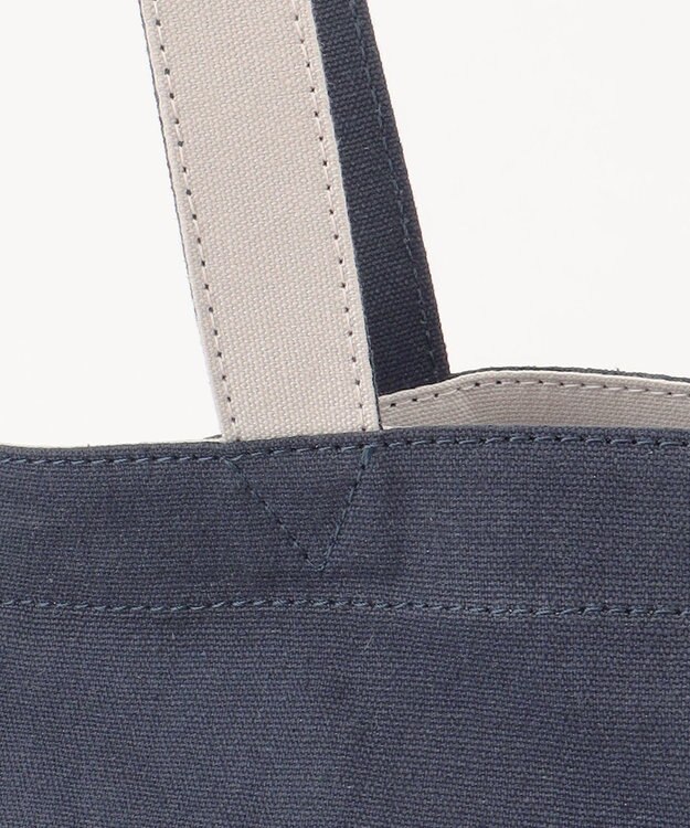 J.PRESS LADIES 【WEB限定カラーあり・セットアイテム・撥水加工・A4サイズ収納可】ポーチ付き PRINTED トート バッグ ネイビー系