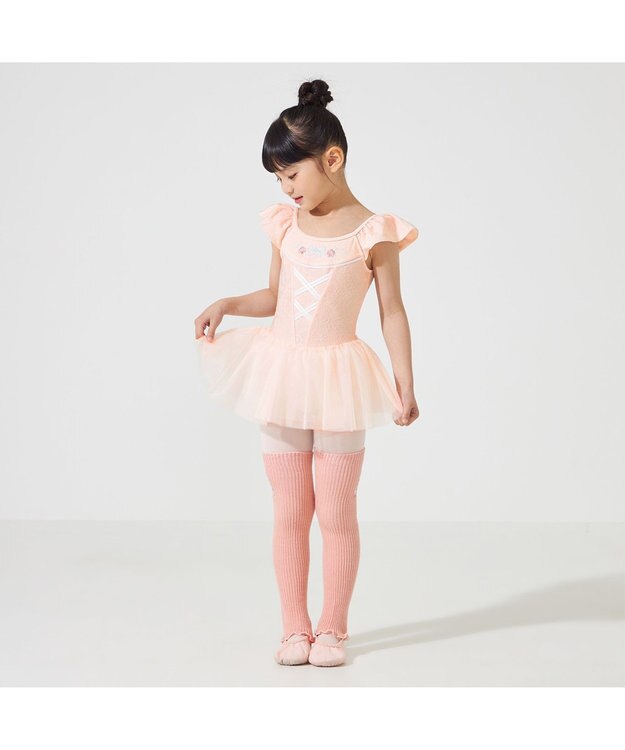 Chacott キッズ レッグウォーマー ピンク