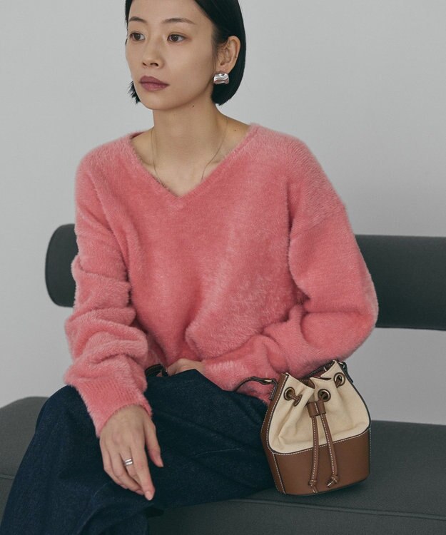 AMERICAN HOLIC Ｖネックフェアリーニットプルオーバー Pink