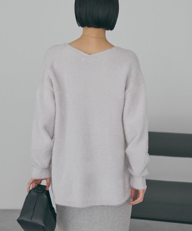 AMERICAN HOLIC Ｖネックフェアリーニットプルオーバー Light Gray