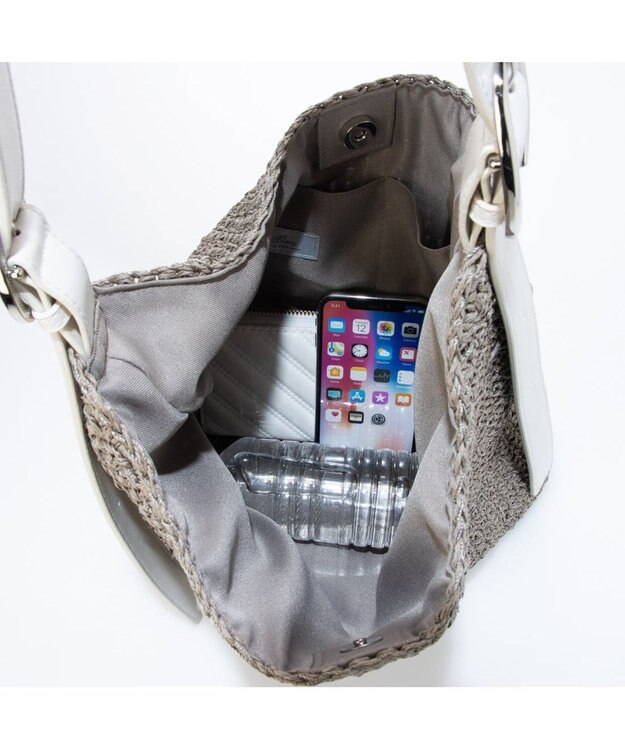 UNBILLION カシュカシュ cachecache / フリーハンドルクロッシュトート カゴバッグ GY