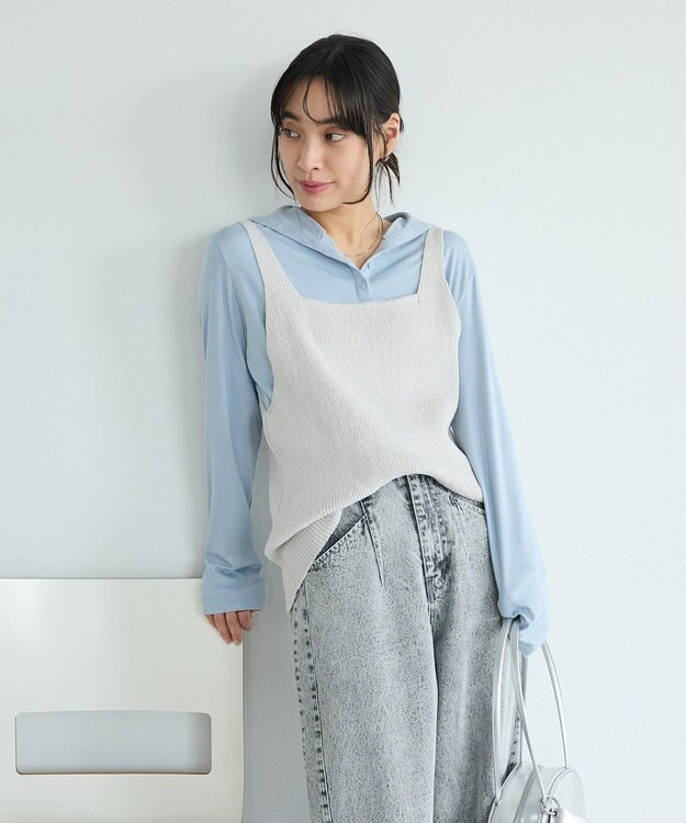 CRAFT STANDARD BOUTIQUE 前後2WAY/ミニブークレベスト Light Gray