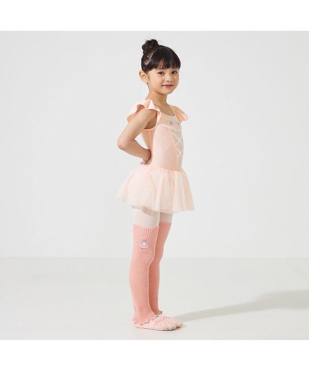 Chacott キッズ レッグウォーマー ピンク