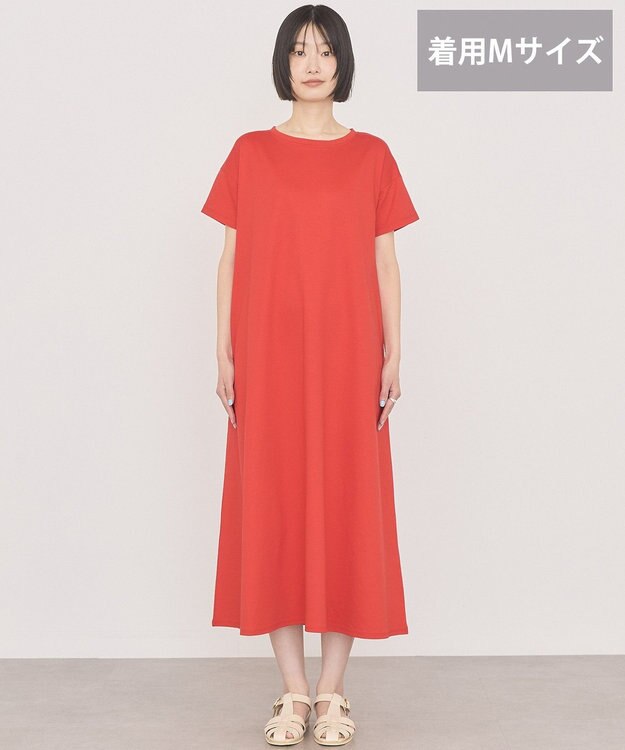 AMERICAN HOLIC 【選べる丈】フレアワンピース Red