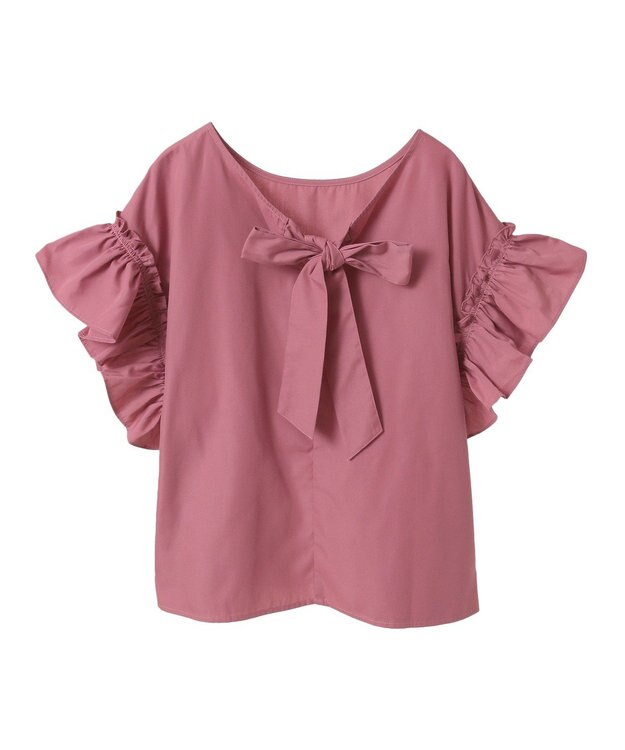 Green Parks ・ＥＬＥＮＣＡＲＥ　ＤＵＥ　バックリボンブラウス Off White