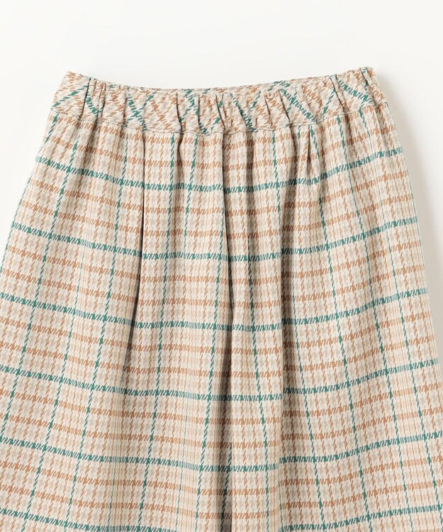 組曲 KIDS 【150-160㎝】チェック キュロット クリーム系