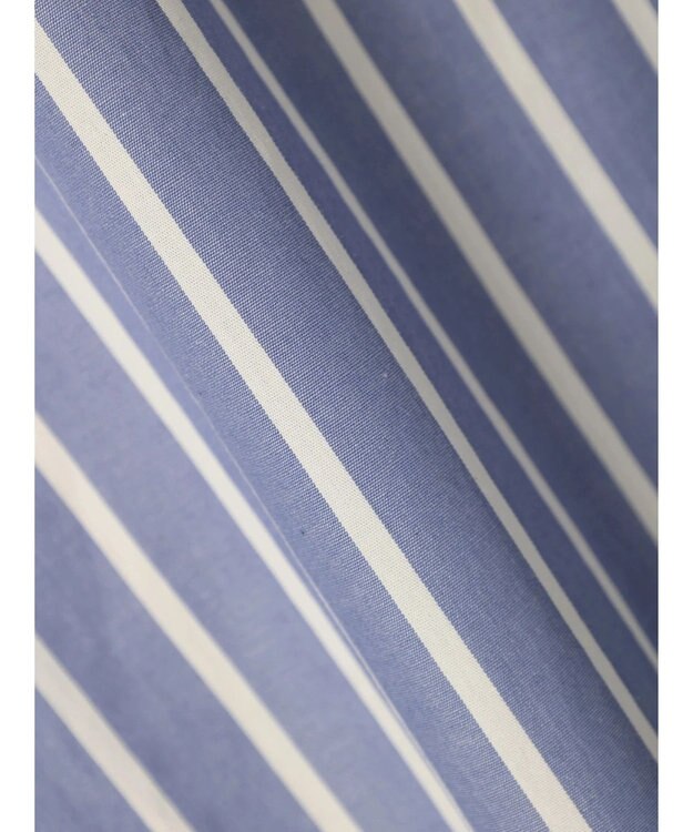 CRAFT STANDARD BOUTIQUE バンドカラーシャツ Stripe Blue