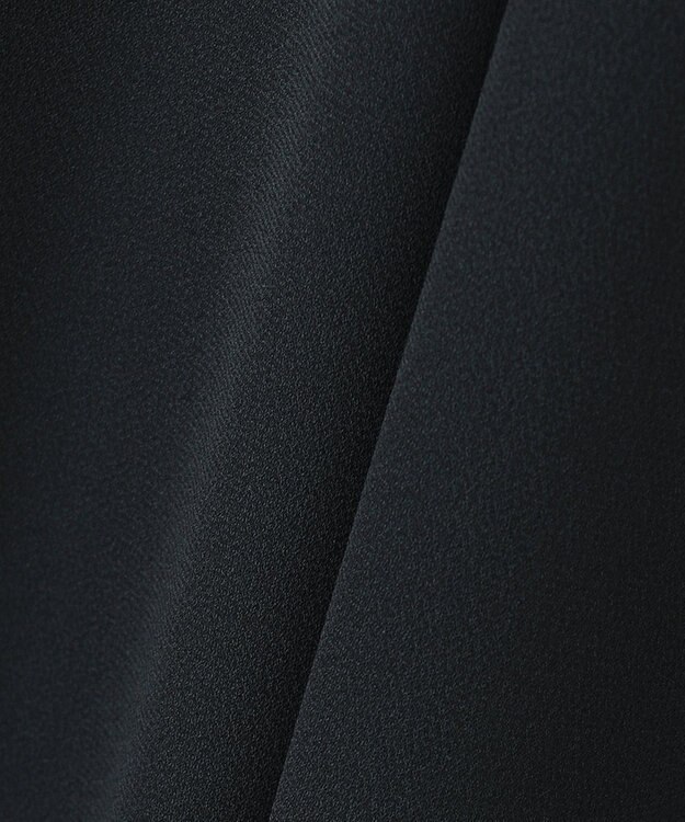 自由区 【洗える】アムンゼンジャージー Vネックワンピース ネイビー系