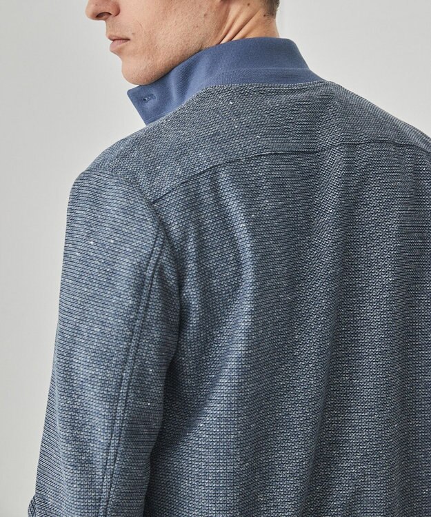 GOTAIRIKU 新作【ストレッチ/洗える/吸水速乾】ノルマンディーリネン A-1ブルゾン サックスブルー系8