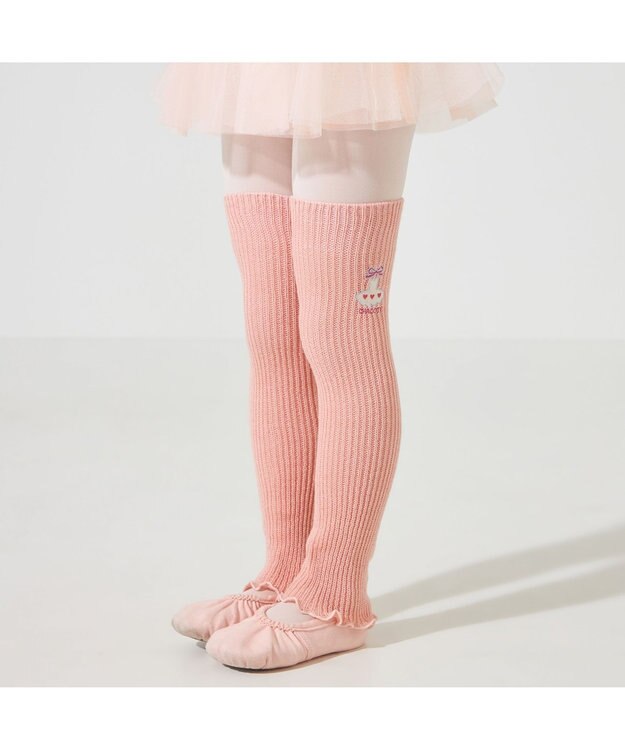 Chacott キッズ レッグウォーマー ピンク