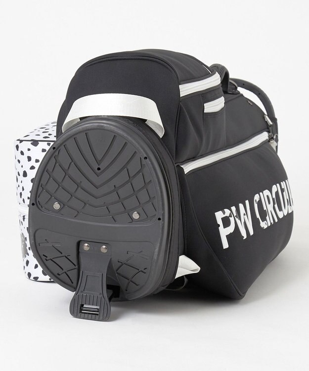 PW CIRCULUS 新作【UNISEX】デタッチャブル キャディバッグ　取っ手付ポーチ・シューズケース付  ゴルフ ブラック系