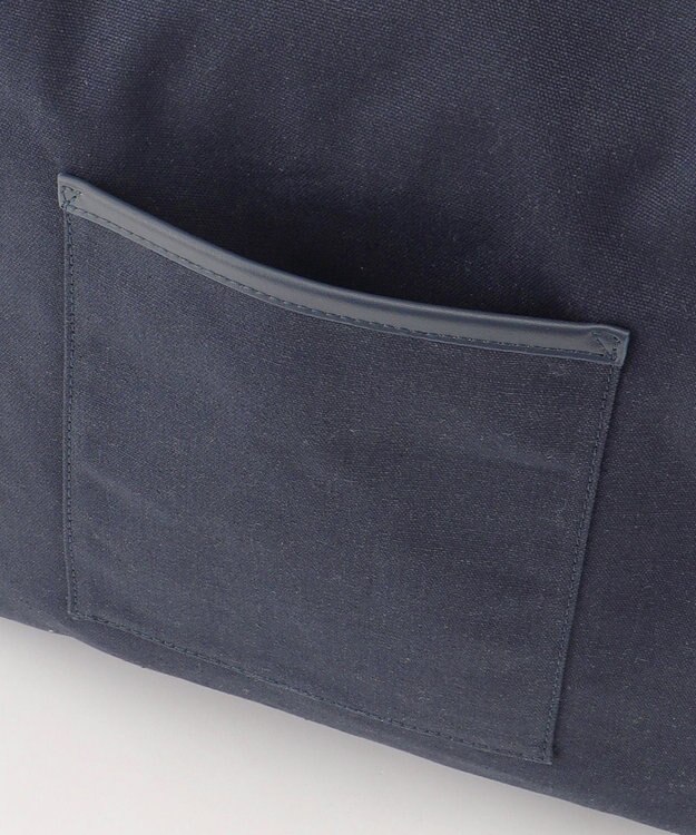 J.PRESS LADIES 【WEB限定カラーあり・セットアイテム・撥水加工・A4サイズ収納可】ポーチ付き PRINTED トート バッグ ネイビー系