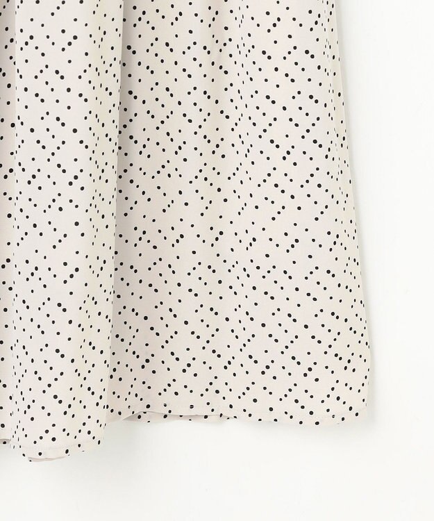 自由区 L 【17号サイズまで展開・カタログ掲載・セットアップ対応】ライトサテンプリーツ スカートⅡ ベージュ×ブラック