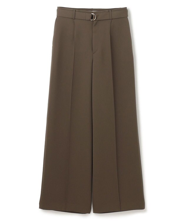 BEIGE， 【洗える・Precious 4月号掲載】JASMINE / ベルト付きワイドストレートパンツ Khaki