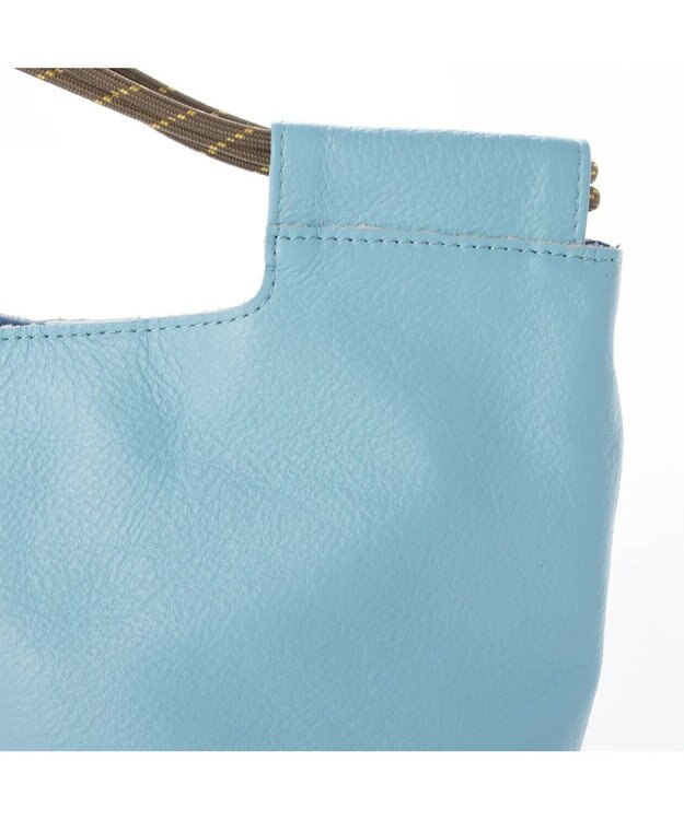 UNBILLION perche 牛革ソフト3wayコードハンドルバッグ サックスブルー