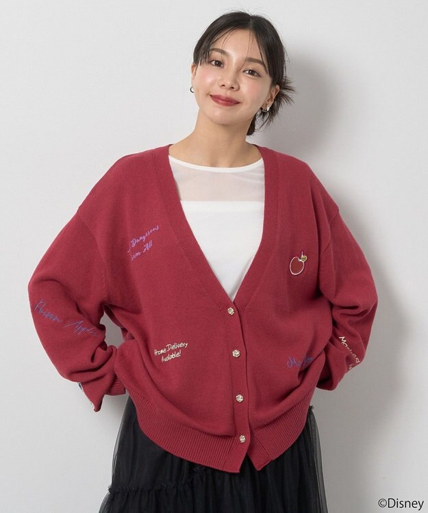 earth music&ecology Ｖｉｌｌａｉｎｓ　クイーン／ニットカーディガン Bordeaux