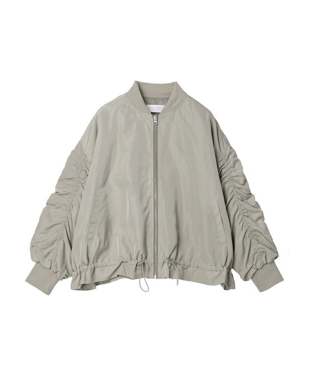 Green Parks 袖ギャザーＭＡー１ブルゾン Khaki