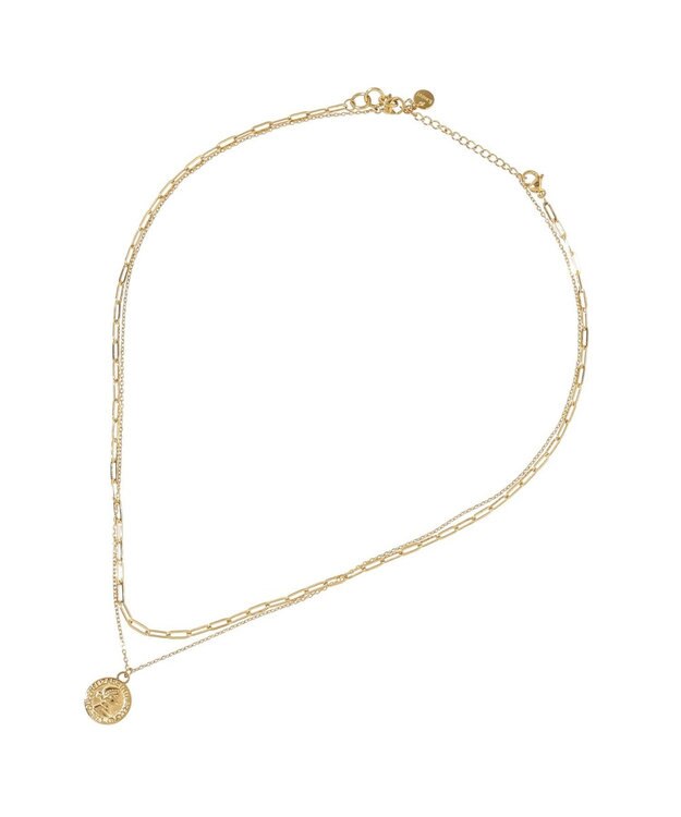 earth music&ecology 【ステンレス】2SETコインネックレス Gold