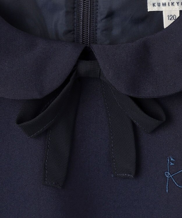 組曲 KIDS 【110-140㎝】レーシージャケット＆ワンピース セット ネイビー系