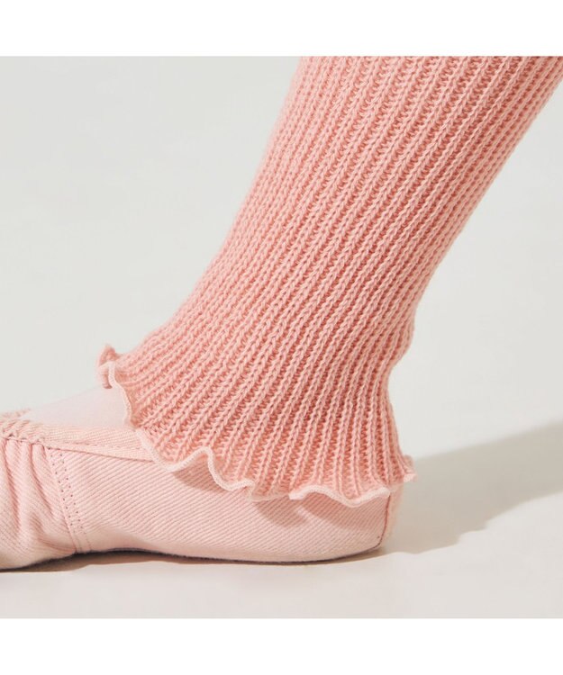 Chacott キッズ レッグウォーマー ピンク