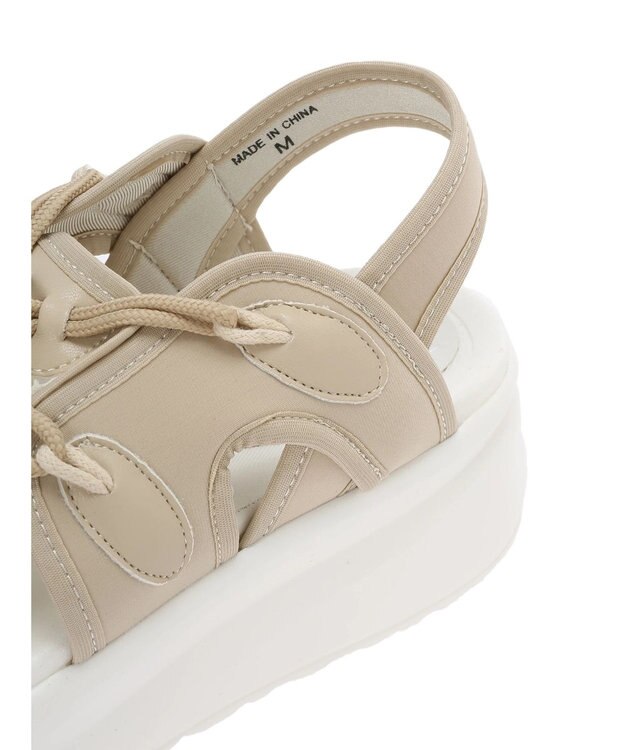 Green Parks ・ＬＥＮＡ　メッシュ厚底サンダル Beige