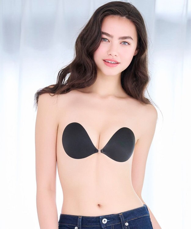 BRADELIS New York 【NuBra / キープ・軽量・響きにくい】ヌーブラ・シームレス ワイヤーマジック 正規品 ワイヤー内蔵 ブライダルインナー ドレス Tシャツブラ ブラック