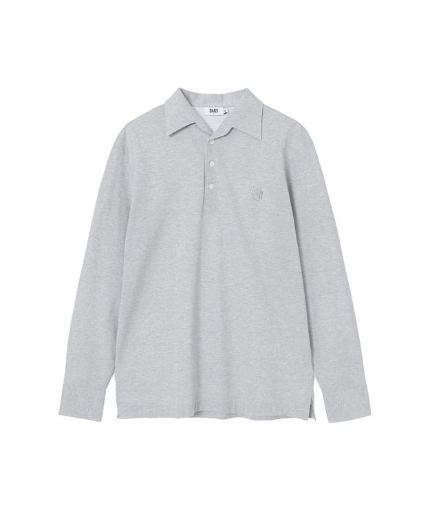 DAKS クールマックス シャンブレー ポロ シルバーグレー