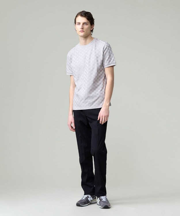 J.PRESS MEN 汗ばむ夏の最適解Tシャツ【吸水速乾 / シワになりにくい】【J.PRESS PREMIUM JERSEY】 リンクス Tシャツ ライトグレー系