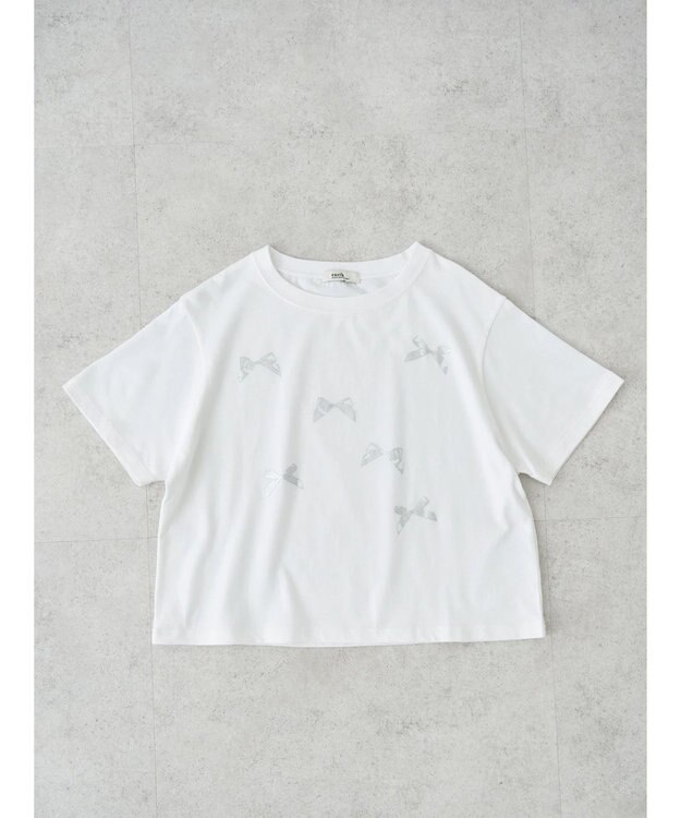 earth music&ecology アソートリボンＴＥＥ Silver