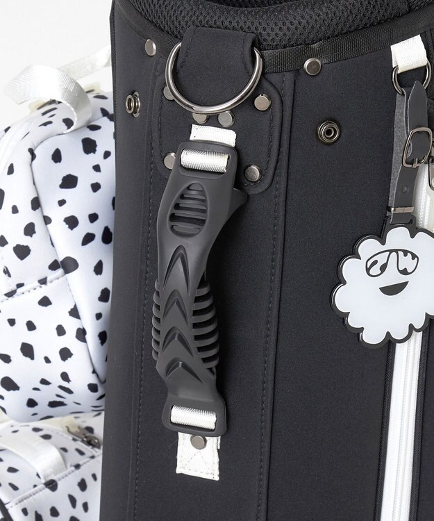 PW CIRCULUS 新作【UNISEX】デタッチャブル キャディバッグ　取っ手付ポーチ・シューズケース付  ゴルフ ブラック系