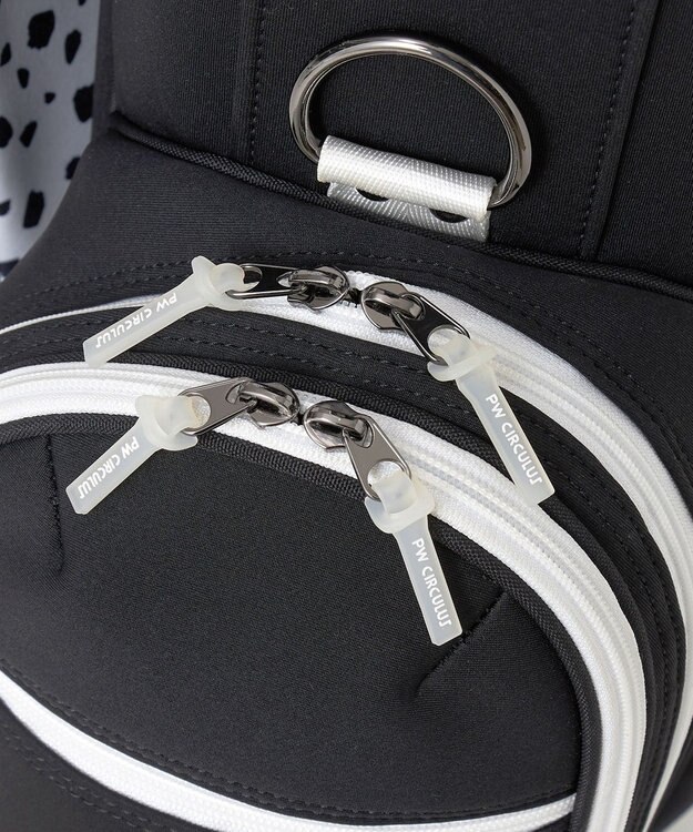 PW CIRCULUS 新作【UNISEX】デタッチャブル キャディバッグ　取っ手付ポーチ・シューズケース付  ゴルフ ブラック系