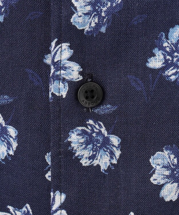 JOSEPH ABBOUD 【麻100％・軽い・涼しい】モイスチャー リネン シャツ ネイビー系6