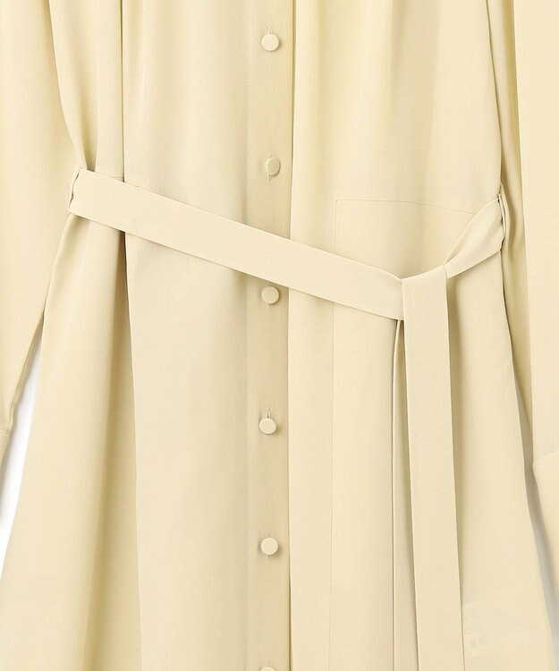 JOSEPH シルククレープデシン　ドレス Pale Olive