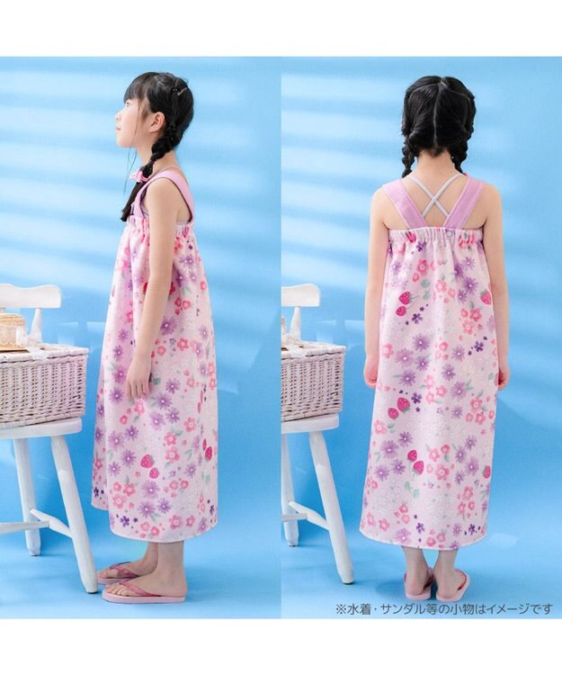Mother garden マザーガーデン 野いちご 水泳 ラップタオル 80cm 野いちご
