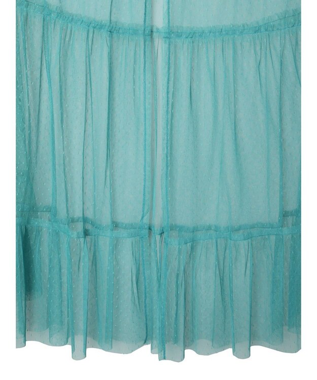 Green Parks ・ＥＬＥＮＣＡＲＥ　ＤＵＥ　２ｗａｙチュールキャミワンピ Turquoise Blue