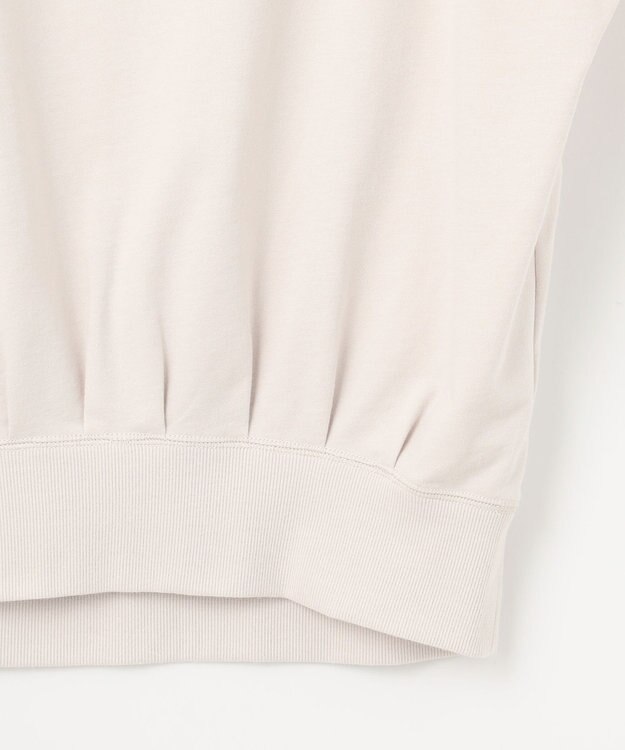 23区 【SLOW/WEB限定】コンパクトインレー フレンチスリーブ カットソー オイスター