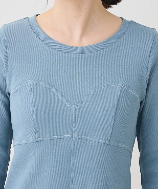 Green Parks ・ＳＵＧＡＲ　ＳＰＯＯＮ　ビスチェラインリブロンＴＥＥ Blue