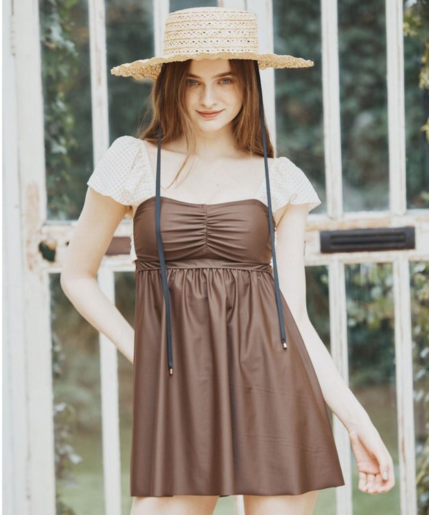 San-ai Resort（三愛水着楽園） 【SALE】Aライン水着　9M【San-ai Resort（サンアイリゾート）】 ブラウン