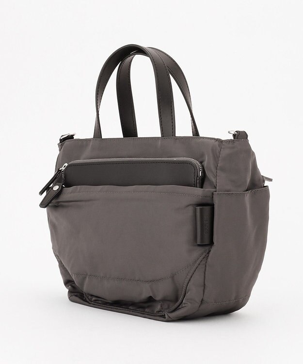 Y'SACCS ポリエステルツイル 2WAYトートバッグ ダークグレー