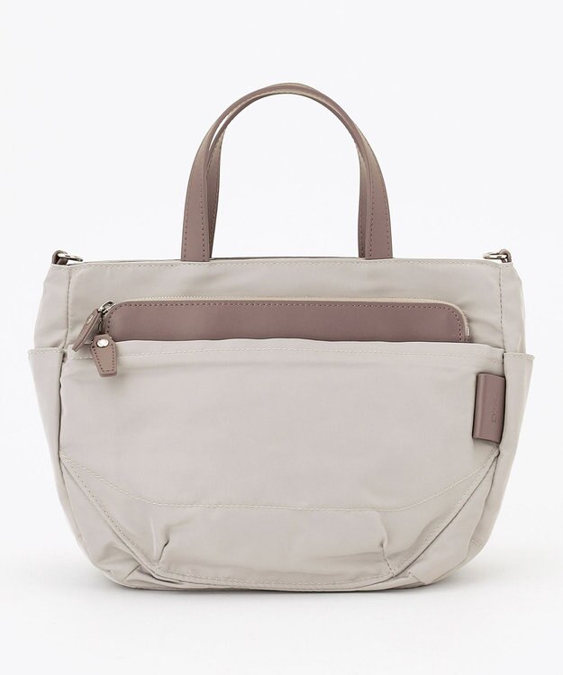 Y'SACCS ポリエステルツイル 2WAYトートバッグ グレージュ