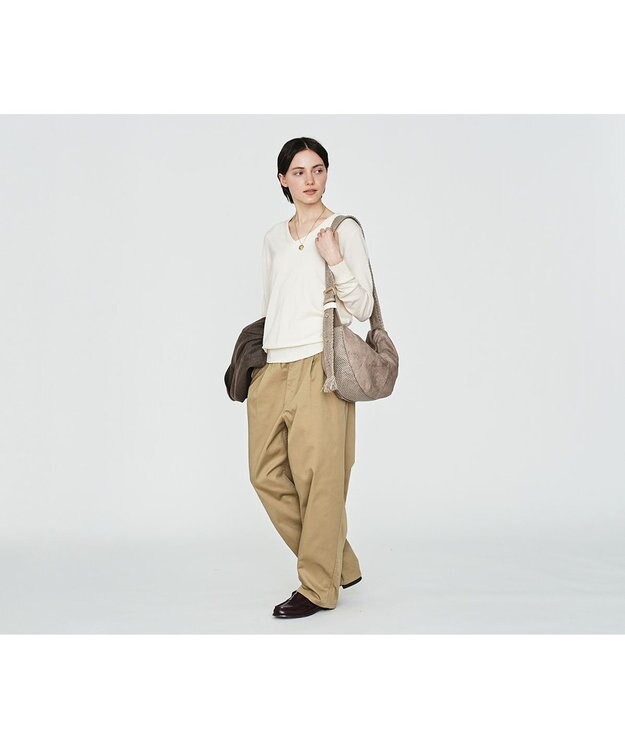 genten アマカ ショルダーバッグ小 グレー