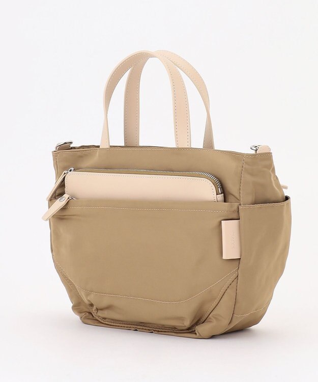 Y'SACCS ポリエステルツイル 2WAYトートバッグ ベージュ