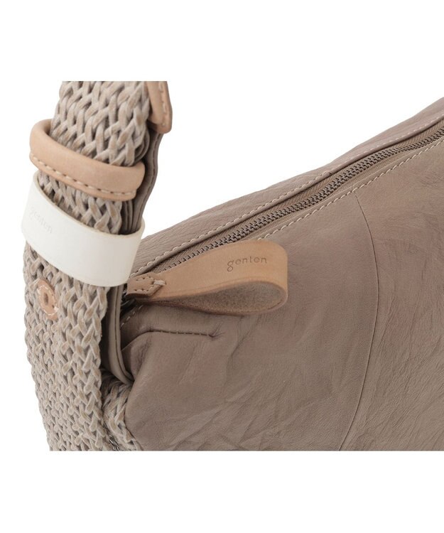 genten アマカ ショルダーバッグ小 グレー