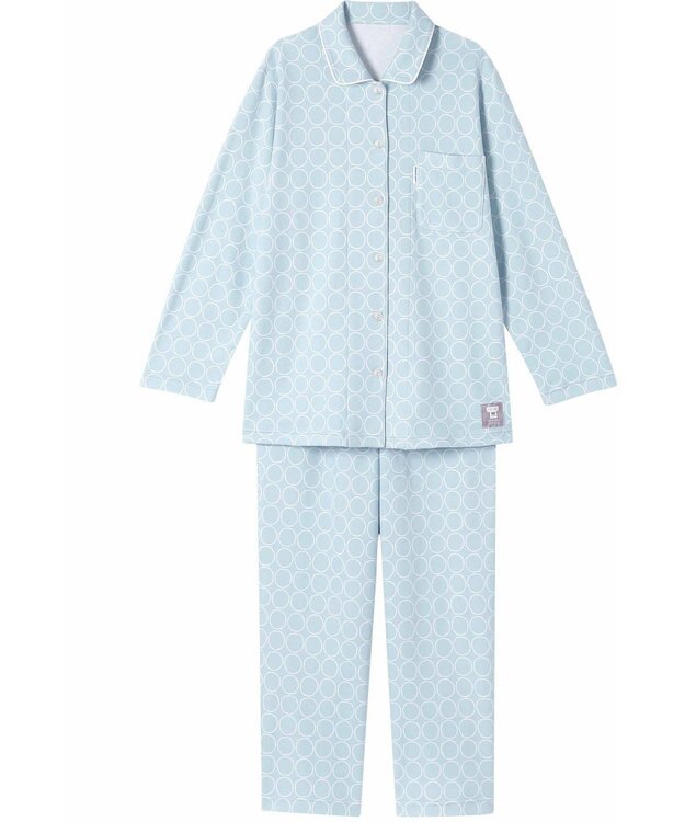 ワコール／睡眠科学 パジャマ SOU・SOU（R） 長袖 長ズボン 綿100%(本体) あったか レディース YDW644 睡眠科学／ワコール ブルー