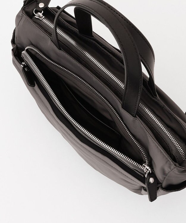 Y'SACCS ポリエステルツイル 2WAYトートバッグ ダークグレー