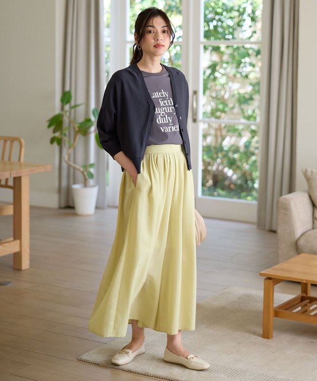 ANY L 【接触冷感/UVカット/抗菌防臭/手洗い可/アンチピリング】ファンクションカーディガン チャコール