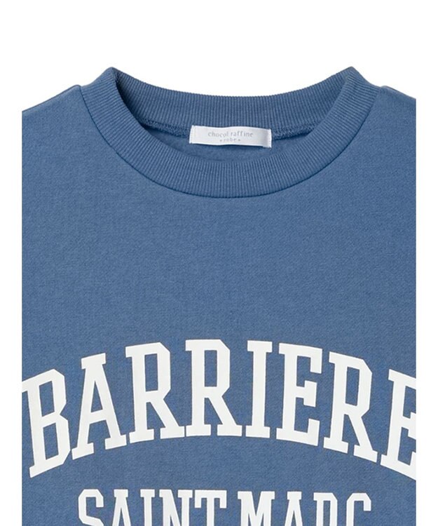 Green Parks 裏起毛ロゴプルオーバー Blue