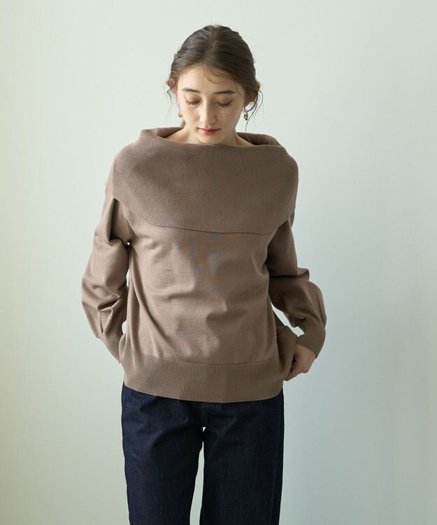 YECCA VECCA オフショルニット Black